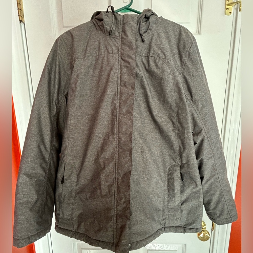 Women’s Gray Hooded Winter Jacket